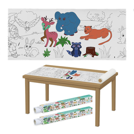 Rouleaux de papier à colorier pour enfants - Format XXL, feuilles déchirables