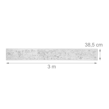 Rouleaux de papier à colorier pour enfants - Format XXL, feuilles déchirables