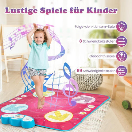Kindertanzmatte mit LED-Leuchten und Gedächtnisspiel