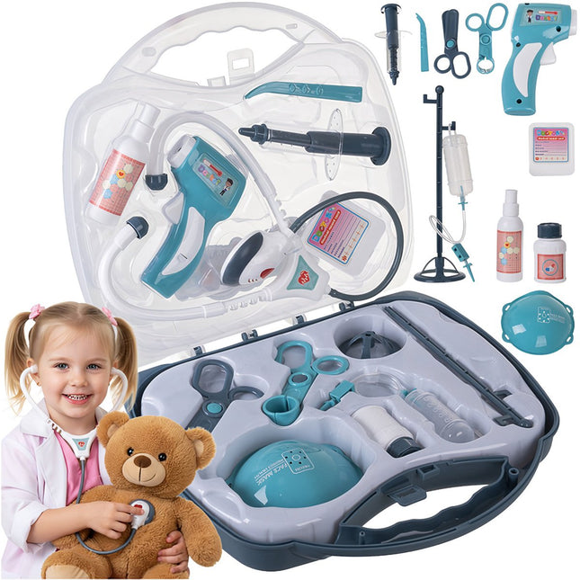 Coffret de docteur pour enfants avec mallette et 13 accessoires, à partir de 3 ans