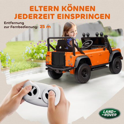 Kinder-Elektroauto, 12V Batterie, Fernbedienung, Orange
