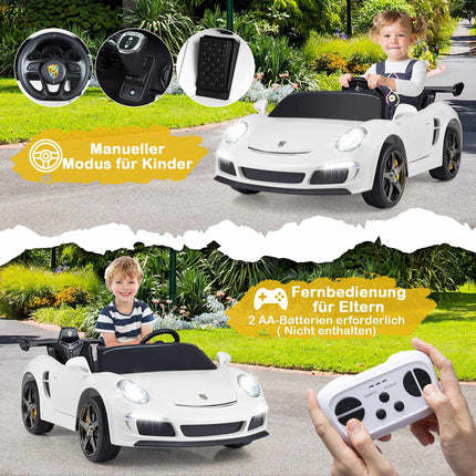 Kinder Elektroauto 12V, Fernbedienung, LED-Leuchten, Allradantrieb
