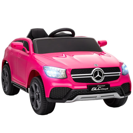 Kinder-Elektroauto, 12V, Fernbedienung, LED, Musik, Rosa