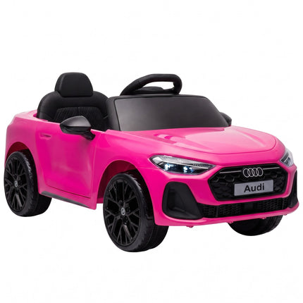 Kids Electric Car 12V with 2.4G Remote Control and 2 Motors, Soft Start, Pink