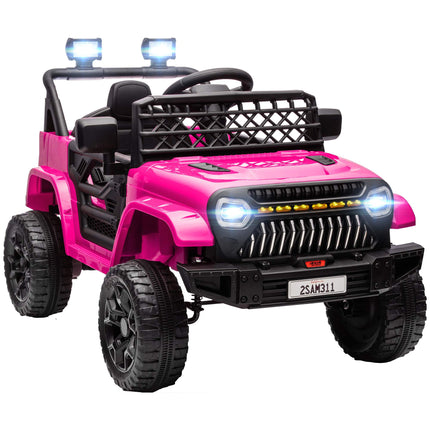 Kinder-Elektroauto 12V mit Fernbedienung, Pink, Alter 3-8 Jahre