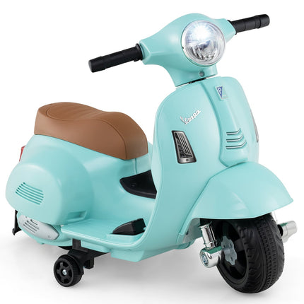 Moto électrique pour enfants 6V avec phare LED, bleue