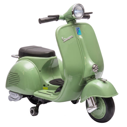 Moto électrique pour enfants avec stabilisateurs, port USB et musique