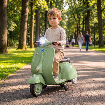 Moto électrique pour enfants avec stabilisateurs, port USB et musique