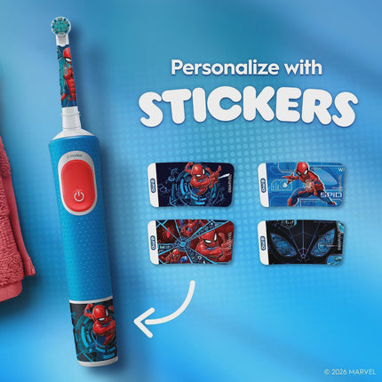 Elektrische Kinderzahnbürste mit Etui – Spiderman-Design