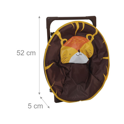 Chaise lune pliable pour enfants avec motif animal