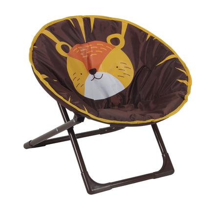 Chaise lune pliable pour enfants avec motif animal