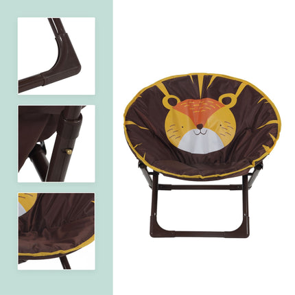 Chaise lune pliable pour enfants avec motif animal