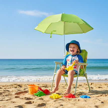 Chaise pliante pour enfants avec parasol - Légère et portable