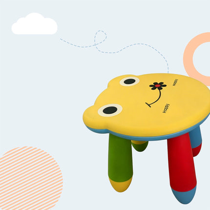 Tabouret en plastique pour enfants, motif grenouille, multicolore
