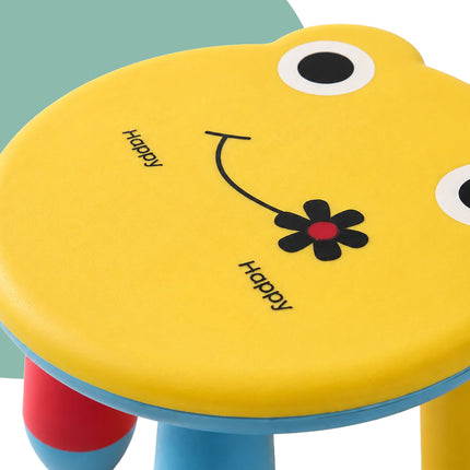 Tabouret en plastique pour enfants, motif grenouille, multicolore