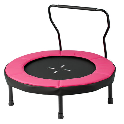 Kinder-Trampolin für drinnen mit abnehmbarem Griff, 102 cm, Pink