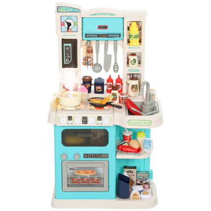 Cuisine pour enfants, 92 pièces, en plastique, de 3 à 6 ans, verte