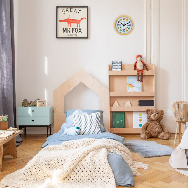 Horloge murale éducative pour enfants - Véhicules, format 12/24 h