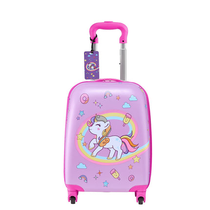 Kids Luggage Set, 18-Inch 5-Piece Unicorn Hardside Spinner