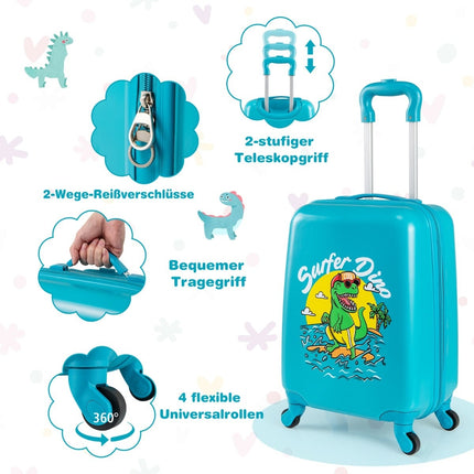 Kinder-Gepäckset mit Rollen – 17" Koffer & 13" Rucksack