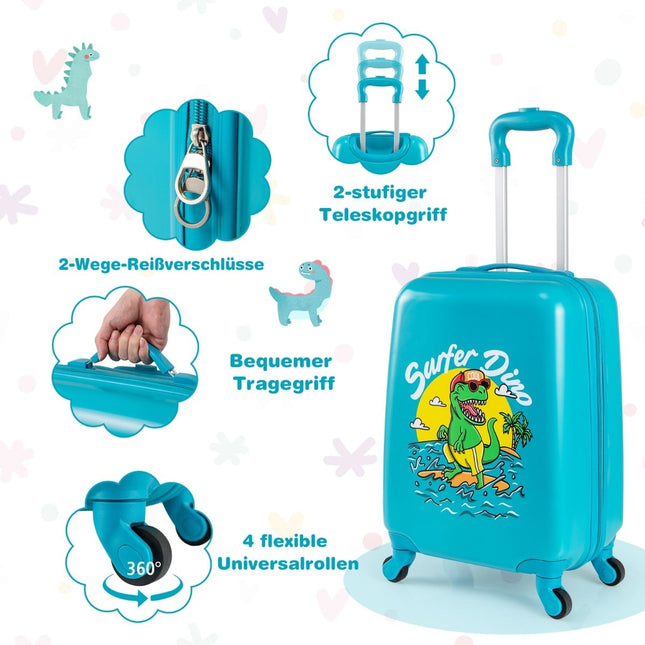 Kinder-Gepäckset mit Rollen – 17" Koffer & 13" Rucksack
