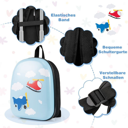 Ensemble de bagages pour enfants avec roulettes - Valise de 43 cm et sac à dos de 33 cm