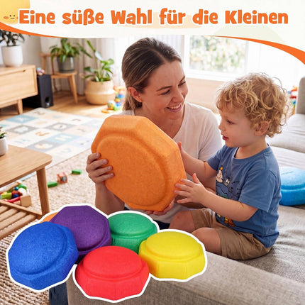 Kids' Multi-Color Sensory Stepping Stones, 6-Piece Set