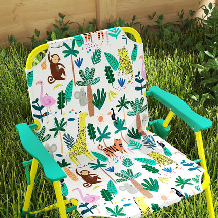 Ensemble de jardin pour enfants avec table, 2 chaises et parasol
