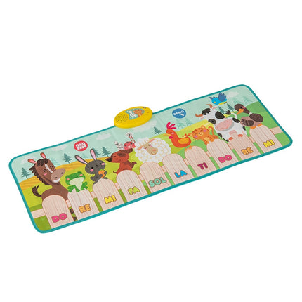 Tapis de piano pour enfants avec 10 sons d'animaux et 10 chansons
