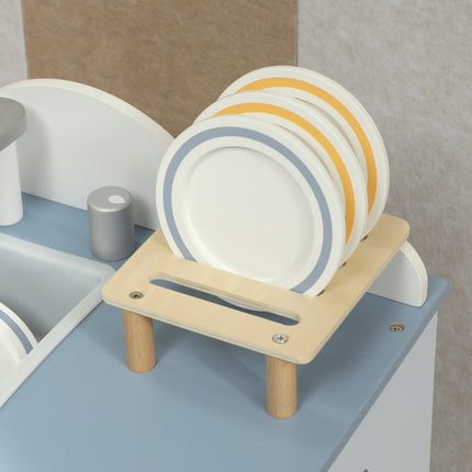 Cuisine pour enfants, lave-vaisselle en bois, 32 accessoires, MDF