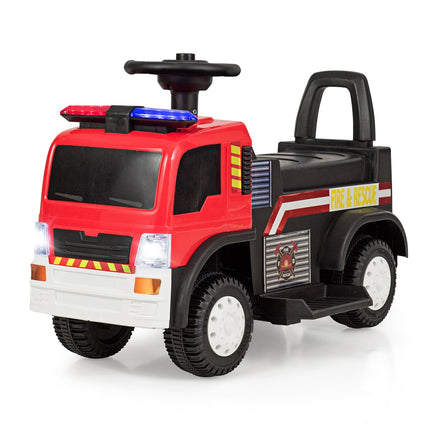 Kinder-Feuerwehrauto zum Aufsitzen, elektrisch 6V, Licht und Sound