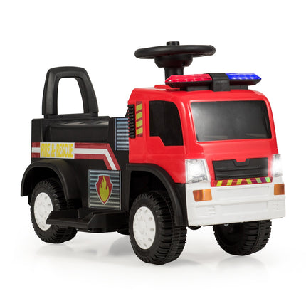 Kinder-Feuerwehrauto zum Aufsitzen, elektrisch 6V, Licht und Sound