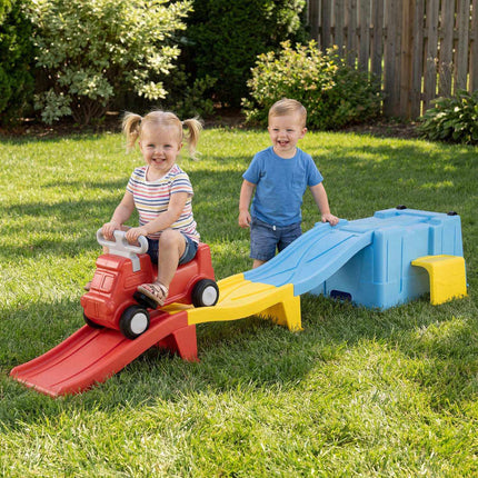 Kinderfahrzeug mit Stauraum und Rennstrecke, ab 3 Jahren