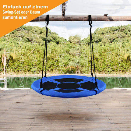 Rund-Nestschaukel für Kinder, 100 cm, verstellbares Seil, 150 kg Tragkraft