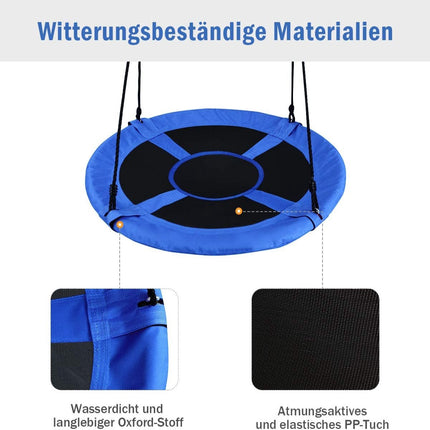 Rund-Nestschaukel für Kinder, 100 cm, verstellbares Seil, 150 kg Tragkraft