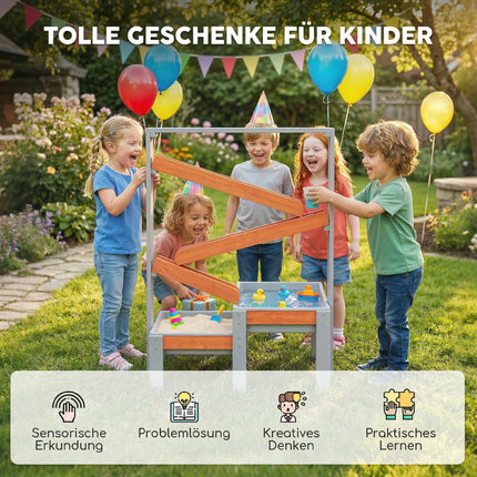 Sand- und Wassertisch für Kinder mit abnehmbaren Becken, Alter 3-8