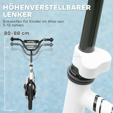 Kinderroller, verstellbarer Lenker, große Räder, Alter 5-12