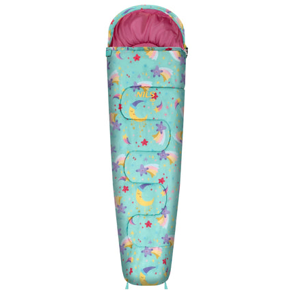 Kinderschlafsack mit Rucksack, Sterne, 12 °C Komforttemperatur