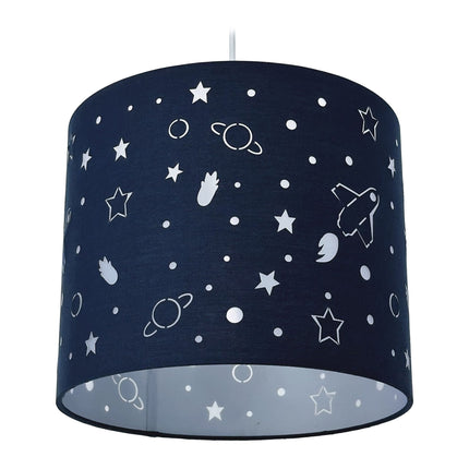 Lampe suspendue pour enfants sur le thème de l'espace - Planètes et étoiles