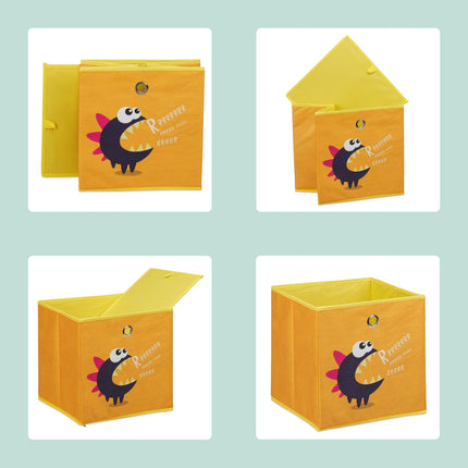 Ensemble de 4 boîtes de rangement pour enfants - Pliables, Motifs animaux