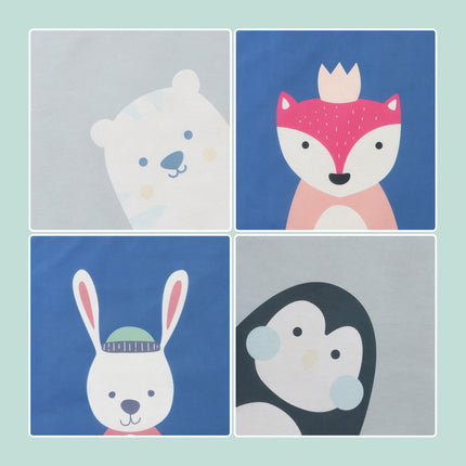 Ensemble de 4 boîtes de rangement pour enfants - Pliables, Motifs animaux