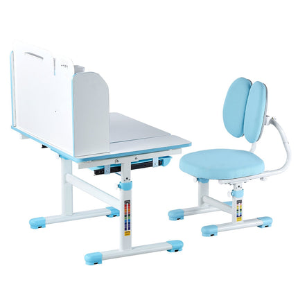 Kids Study Desk and Chair Set – Adjustable, Tilting, Drawer