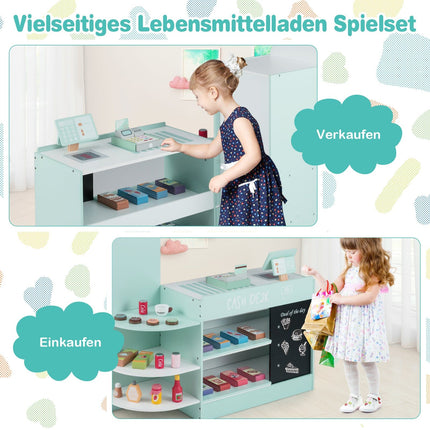Kinder-Supermarkt-Spielset mit Registrierkasse & Verkaufsautomat