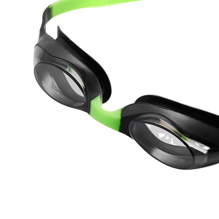 Lunettes de natation pour enfants, noires/vertes, verres antibuée