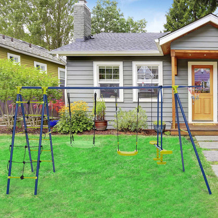 Kinderschaukel-Set 6-in-1, Kletternetz, 250 kg Tragkraft
