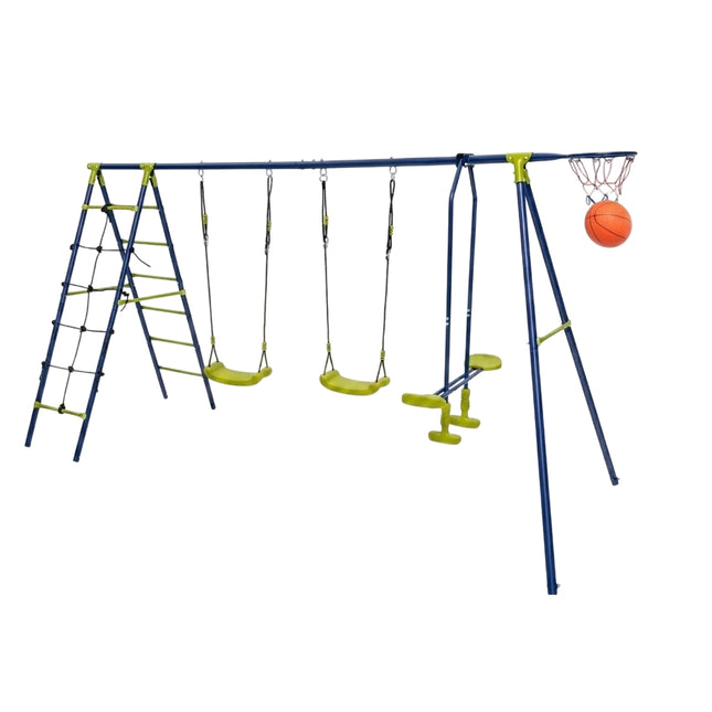Kinderschaukel-Set 6-in-1, Kletternetz, 250 kg Tragkraft