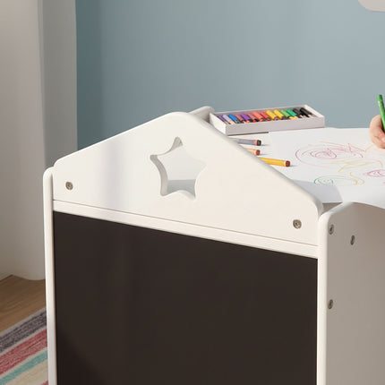 Ensemble table et chaises pour enfants avec surface tableau noir