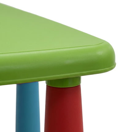 Ensemble table et tabourets pour enfants, plastique multicolore