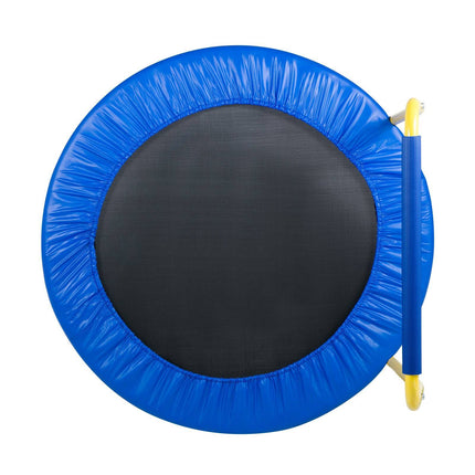 Kids Trampoline 36 Inch, Foldable with Handlebar, 132 LB