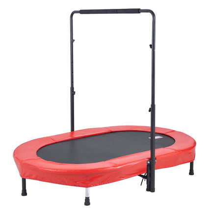 Kids Trampoline 56x36 Inch, Foldable with Handlebar